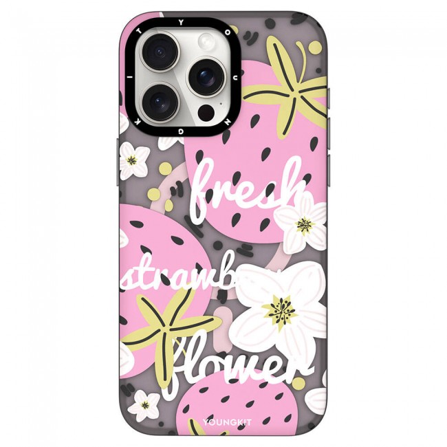 Apple iPhone 15 Pro Kılıf Magsafe Şarj Özellikli Yaz Meyvesi Desenli Youngkit Fruity Flavour Serisi Kapak Apple iPhone 15 Pro Kılıf Magsafe Şarj Özellikli Yaz Meyvesi Desenli Youngkit Fruity Flavour Serisi Kapak
