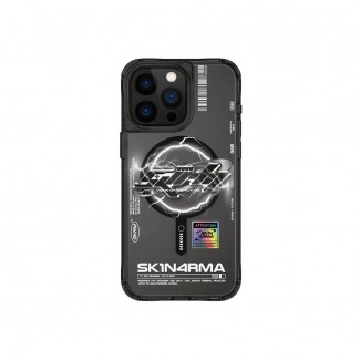 Apple iPhone 15 Pro Kılıf M-safe Şarj Özellikli Yazı Desenli SkinArma Bolt Kapak Apple iPhone 15 Pro Kılıf M-safe Şarj Özellikli Yazı Desenli SkinArma Bolt Kapak