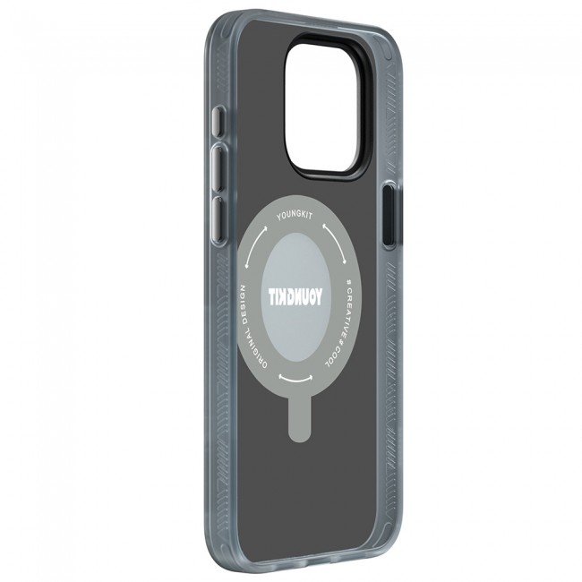 Apple iPhone 15 Pro Kılıf Magsafe Şarj Özellikli Youngkit 360° Standlı Technology Serisi Kapak Apple iPhone 15 Pro Kılıf Magsafe Şarj Özellikli Youngkit 360° Standlı Technology Serisi Kapak