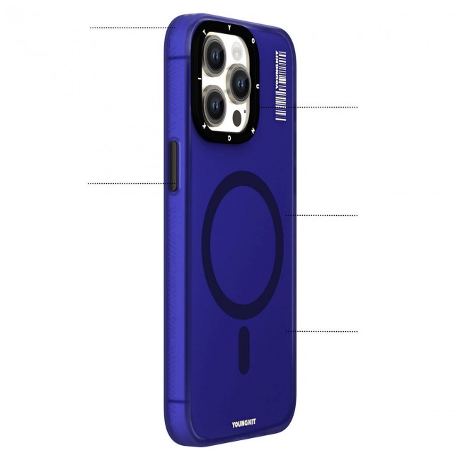 Apple iPhone 15 Pro Kılıf Magsafe Şarj Özellikli Youngkit Hidden Sand Serisi Kapak Apple iPhone 15 Pro Kılıf Magsafe Şarj Özellikli Youngkit Hidden Sand Serisi Kapak