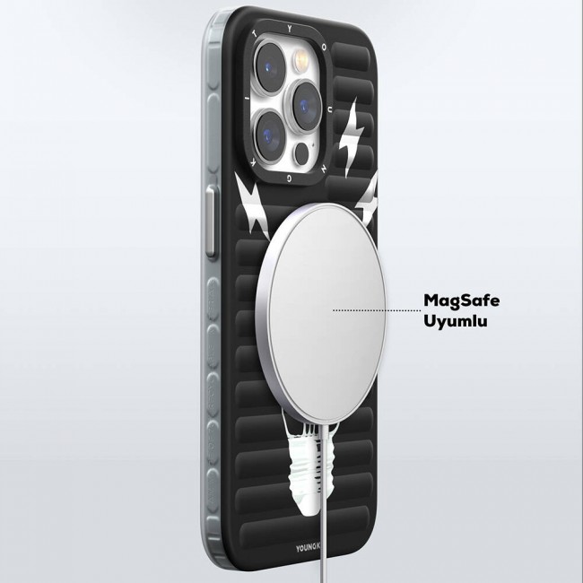 Apple iPhone 15 Pro Kılıf Magsafe Şarj Özellikli Youngkit Open Mind Serisi Kapak Apple iPhone 15 Pro Kılıf Magsafe Şarj Özellikli Youngkit Open Mind Serisi Kapak