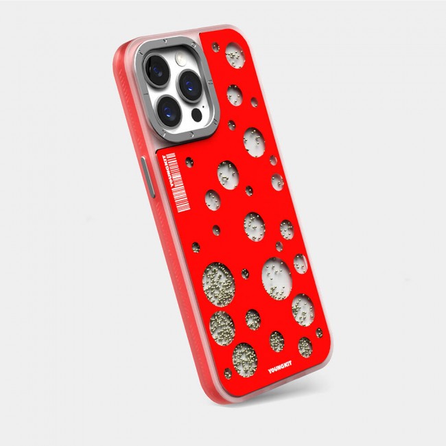 Apple iPhone 15 Pro Kılıf Magsafe Şarj Özellikli Youngkit Quicksand Beads Serisi Kapak Apple iPhone 15 Pro Kılıf Magsafe Şarj Özellikli Youngkit Quicksand Beads Serisi Kapak