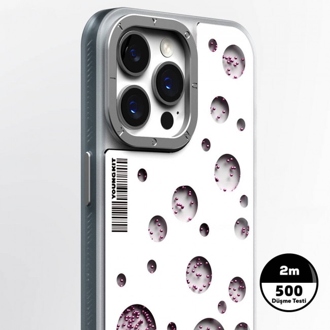Apple iPhone 15 Pro Kılıf Magsafe Şarj Özellikli Youngkit Quicksand Beads Serisi Kapak Apple iPhone 15 Pro Kılıf Magsafe Şarj Özellikli Youngkit Quicksand Beads Serisi Kapak