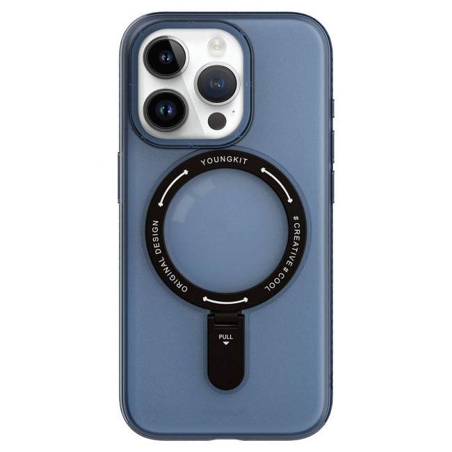 Apple iPhone 15 Pro Kılıf Magsafe Şarj Özellikli Youngkit Rock Serisi Kapak Apple iPhone 15 Pro Kılıf Magsafe Şarj Özellikli Youngkit Rock Serisi Kapak