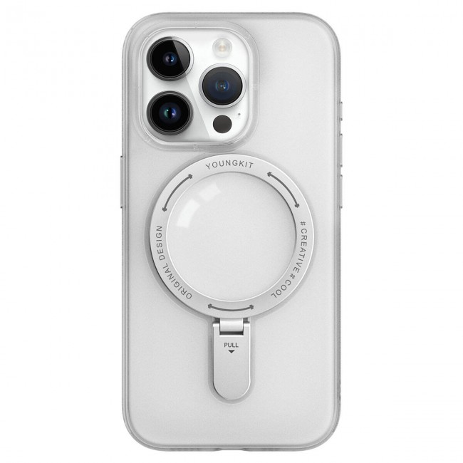 Apple iPhone 15 Pro Kılıf Magsafe Şarj Özellikli Youngkit Rock Serisi Kapak Apple iPhone 15 Pro Kılıf Magsafe Şarj Özellikli Youngkit Rock Serisi Kapak