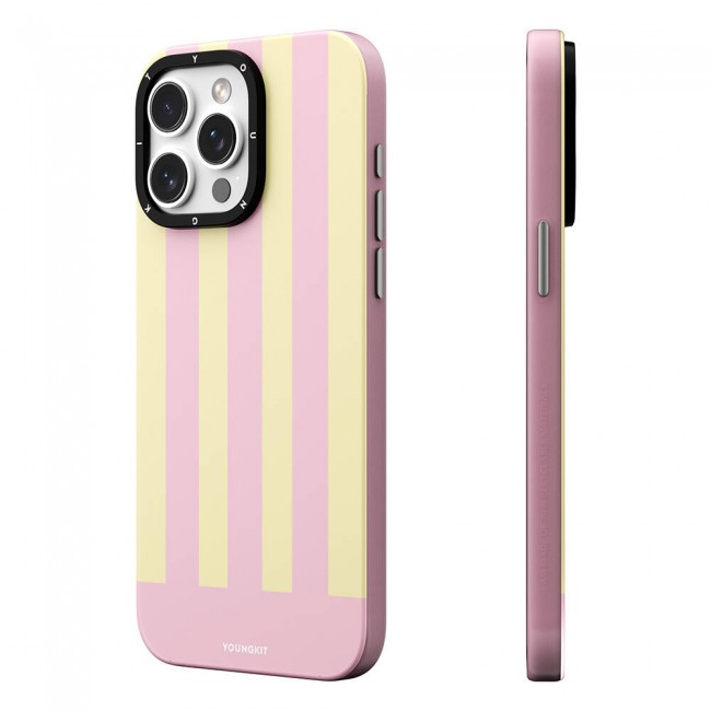 Apple iPhone 15 Pro Kılıf Magsafe Şarj Özellikli Youngkit Striped Piano Keys Serisi Kapak Apple iPhone 15 Pro Kılıf Magsafe Şarj Özellikli Youngkit Striped Piano Keys Serisi Kapak