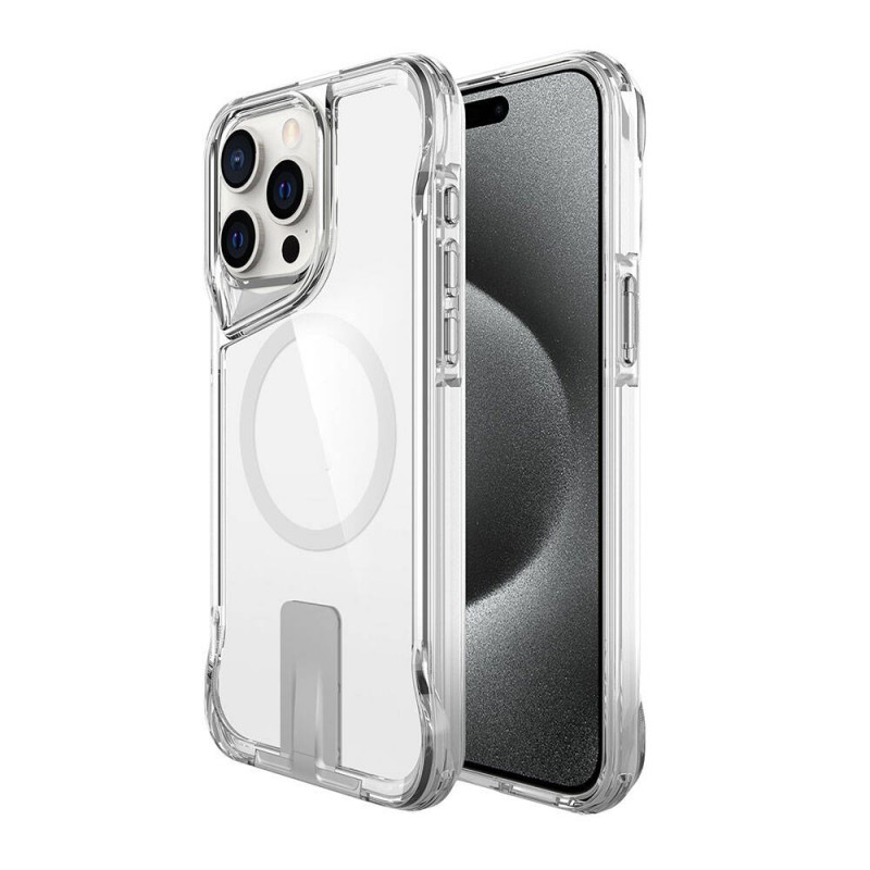 Bal-z Apple iPhone 15 Pro Kılıf M-safe Şarj Özellikli  T-Max Standlı Kapak