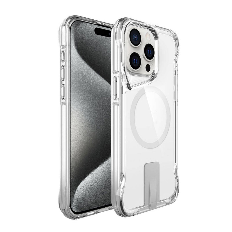 Bal-z Apple iPhone 15 Pro Kılıf M-safe Şarj Özellikli  T-Max Standlı Kapak