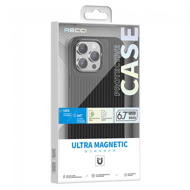 Apple iPhone 15 Pro Kılıf Recci Aurora Serisi Magsafe Şarj Özellikli Kapak Apple iPhone 15 Pro Kılıf Recci Aurora Serisi Magsafe Şarj Özellikli Kapak