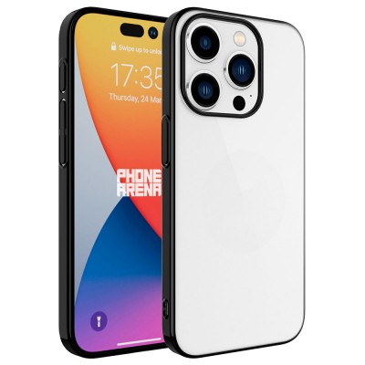 Bal-z Apple iPhone 15 Pro Kılıf Sert PC Renkli Çerçeveli  Riksos Kapak