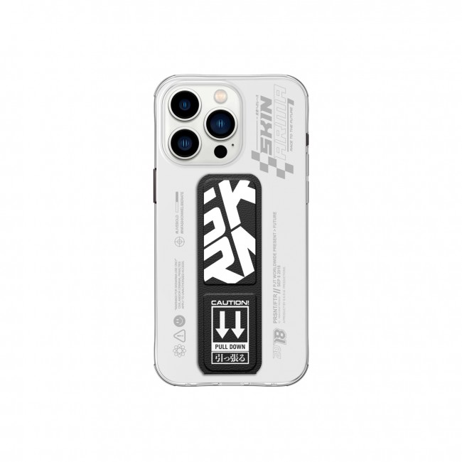 Apple iPhone 15 Pro Kılıf SkinArma Standlı Şeffaf Tasarımlı Apex Kapak Apple iPhone 15 Pro Kılıf SkinArma Standlı Şeffaf Tasarımlı Apex Kapak