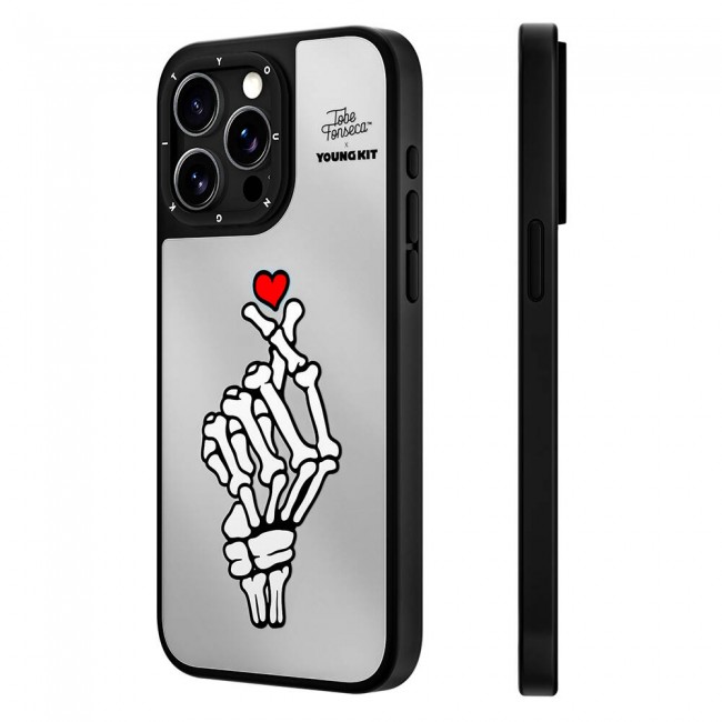Apple iPhone 15 Pro Kılıf Tobias Fonseca Tasarımlı Youngkit Mirror Kapak Apple iPhone 15 Pro Kılıf Tobias Fonseca Tasarımlı Youngkit Mirror Kapak