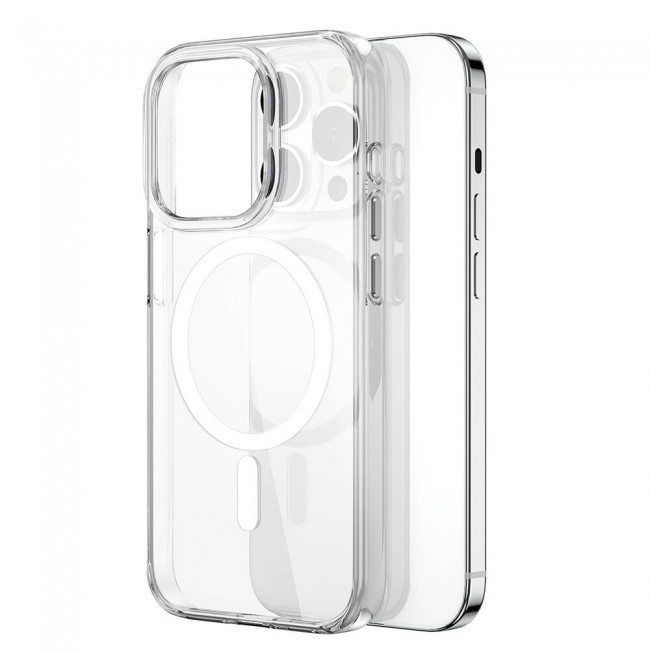 Apple iPhone 15 Pro Kılıf Wiwu BC-022 Magsafe Şarj Özellikli Şeffaf Transparan Kapak Apple iPhone 15 Pro Kılıf Wiwu BC-022 Magsafe Şarj Özellikli Şeffaf Transparan Kapak