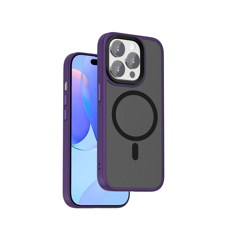 Bal-z Apple iPhone 15 Pro Kılıf Wiwu FGG-011 M-safe Şarj Özellikli Kamera Korumalı Kapak