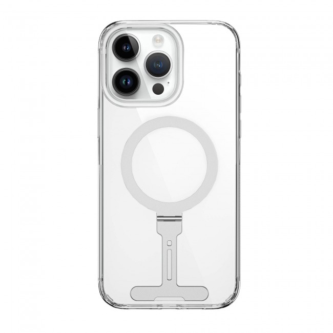 Apple iPhone 15 Pro Kılıf Wiwu FYY-014 Magsafe Şarj Özellikli Alüminyum Alaşım Metal Standlı Şeffaf Kapak Apple iPhone 15 Pro Kılıf Wiwu FYY-014 Magsafe Şarj Özellikli Alüminyum Alaşım Metal Standlı Şeffaf Kapak