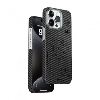 Apple iPhone 15 Pro Kılıf Wiwu HHX-016 Karbon Fiber 600D Mars Kevlar Kapak Apple iPhone 15 Pro Kılıf Wiwu HHX-016 Karbon Fiber 600D Mars Kevlar Kapak