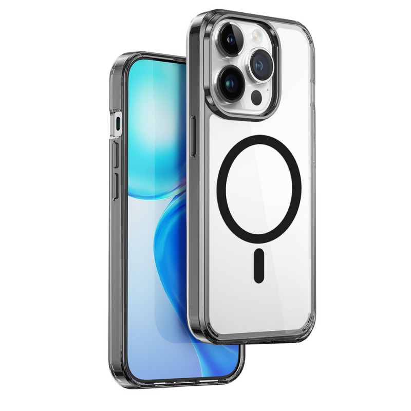 Bal-z Apple iPhone 15 Pro Kılıf Wiwu MCC-101 Magnetic Crystal Sert PC Kapak