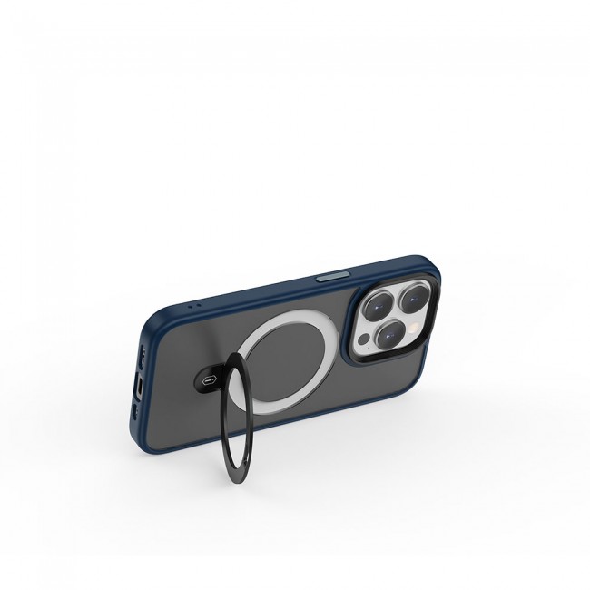 Apple iPhone 15 Pro Kılıf Wiwu ZMM-010 Magsafe Şarj Özellikli Mat Arka Yüzey Standlı Kapak Apple iPhone 15 Pro Kılıf Wiwu ZMM-010 Magsafe Şarj Özellikli Mat Arka Yüzey Standlı Kapak