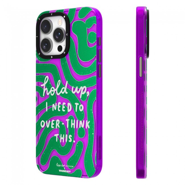 Apple iPhone 15 Pro Kılıf Yazı Desenli Youngkit Mindfulness Serisi Kapak Apple iPhone 15 Pro Kılıf Yazı Desenli Youngkit Mindfulness Serisi Kapak