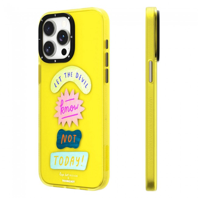 Apple iPhone 15 Pro Kılıf Yazı Desenli Youngkit Mindfulness Serisi Kapak Apple iPhone 15 Pro Kılıf Yazı Desenli Youngkit Mindfulness Serisi Kapak
