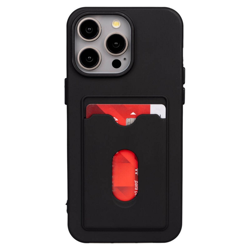 Bal-z Apple iPhone 15 Pro Kılıf  Dora Kartlıklı Silikon Kapak