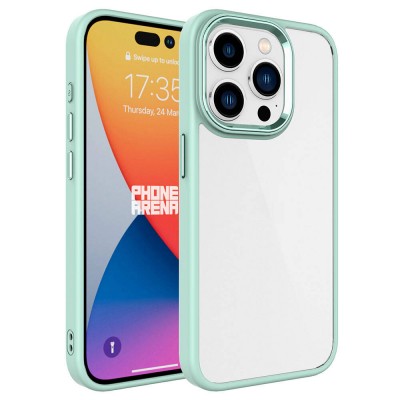 Bal-z Apple iPhone 15 Pro Kılıf  Krom Kapak