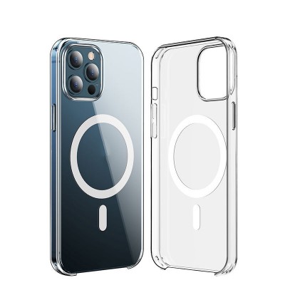 Bal-z Apple iPhone 15 Pro Kılıf  Wireless Şarj Özellikli Şeffaf Orjin Kapak