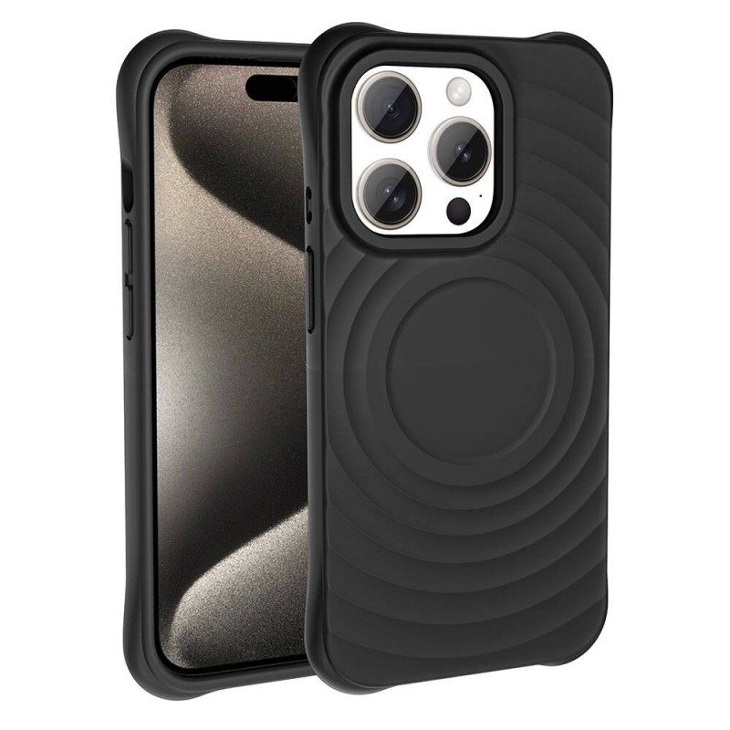 Bal-z Apple iPhone 15 Pro M-safe Şarj Özellikli Airbagli Mat Görünümlü  Hepi Kapak