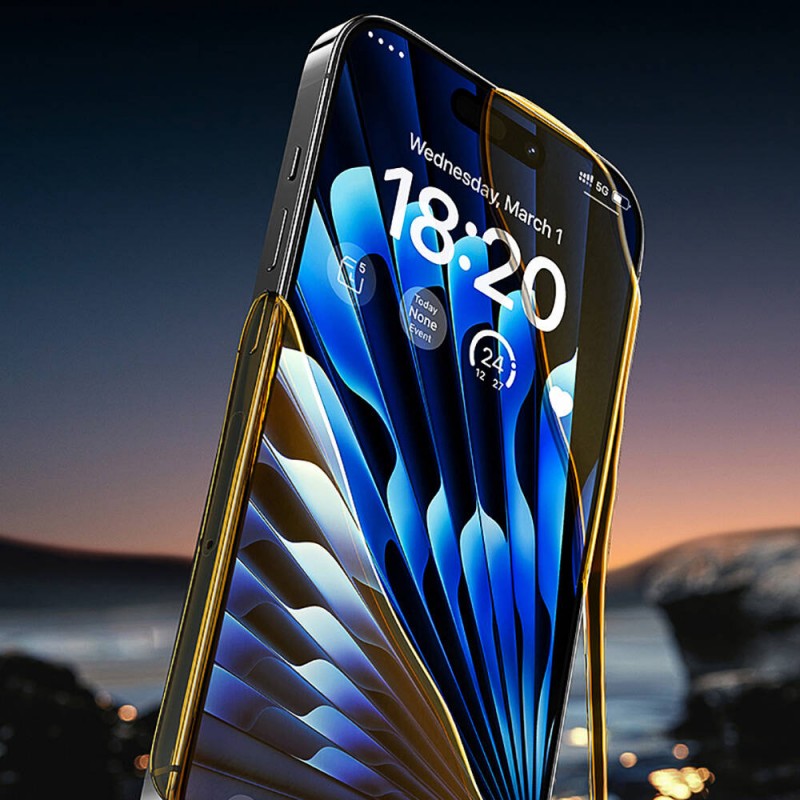 Bal-z Apple iPhone 15 Pro Max Benks Glass Warrior HD Cam Ekran Koruyucu + Kolay Uygulama Aparatlı