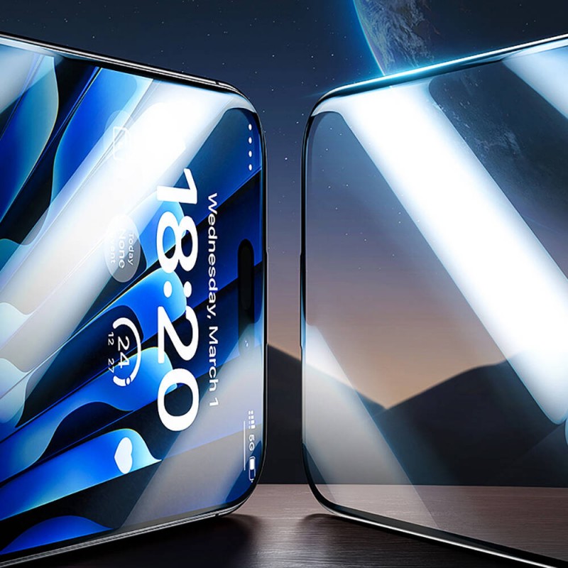 Bal-z Apple iPhone 15 Pro Max Benks Glass Warrior HD Cam Ekran Koruyucu + Kolay Uygulama Aparatlı