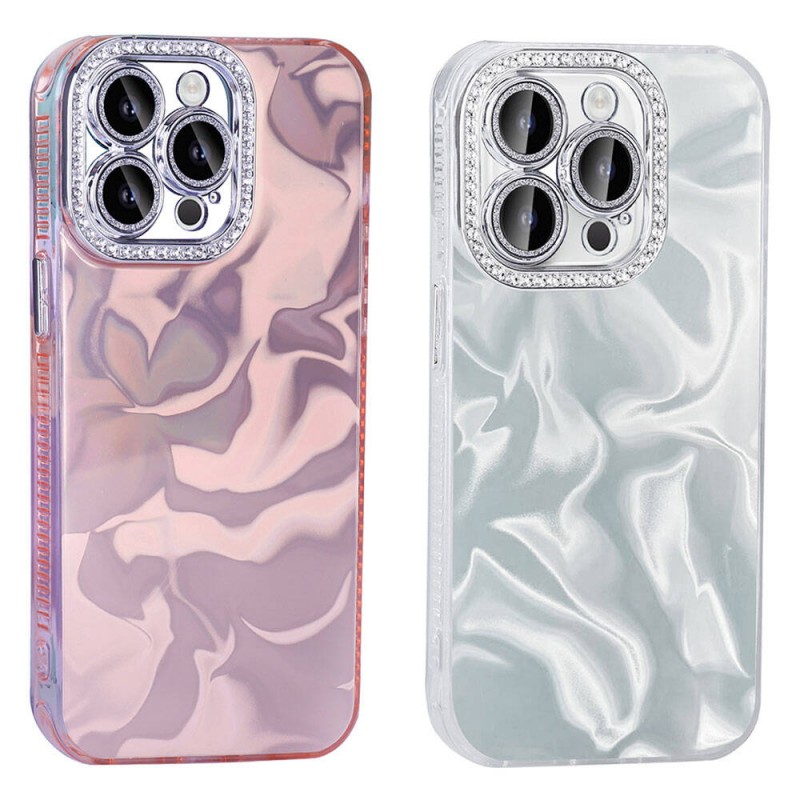 Bal-z Apple iPhone 15 Pro Max Kılıf Airbagli Parlak Taş Detay Tasarımlı Zore Esila Kapak