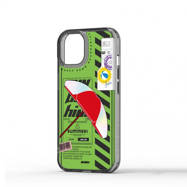 Apple iPhone 15 Pro Max Kılıf Çift Katman Desenli Wiwu Summer Serisi Kapak Apple iPhone 15 Pro Max Kılıf Çift Katman Desenli Wiwu Summer Serisi Kapak