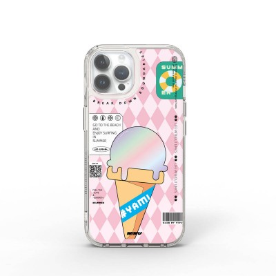 Bal-z Apple iPhone 15 Pro Max Kılıf Çift Katman Desenli Wiwu Summer Serisi Kapak