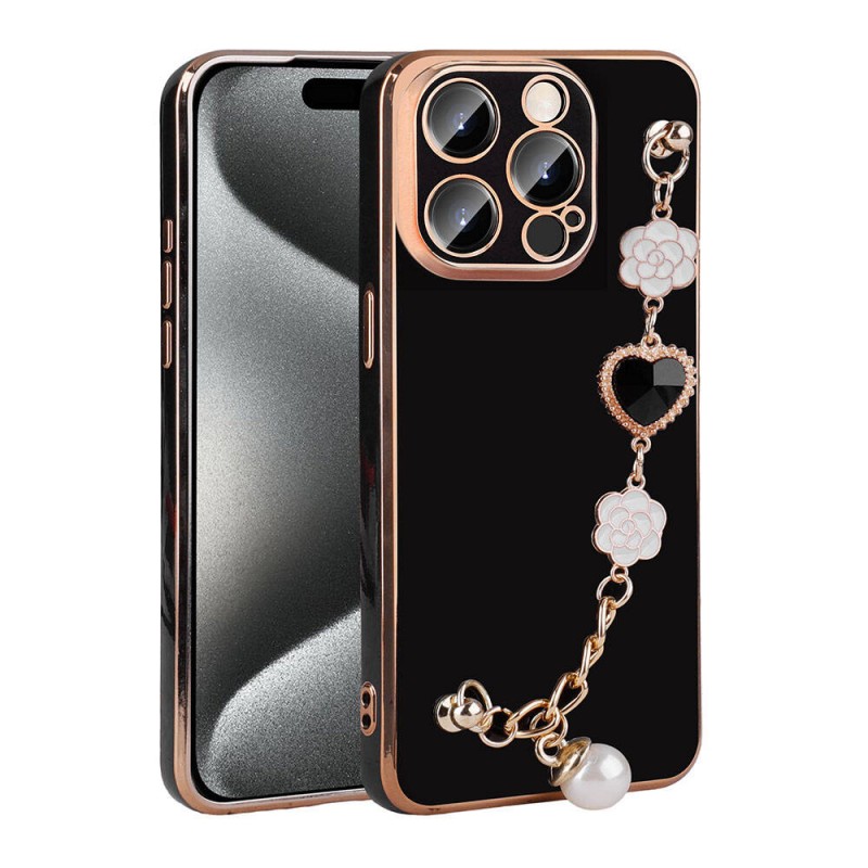 Bal-z Apple iPhone 15 Pro Max Kılıf El Tutamaçlı Kamera Korumalı  Taka Silikon Kapak