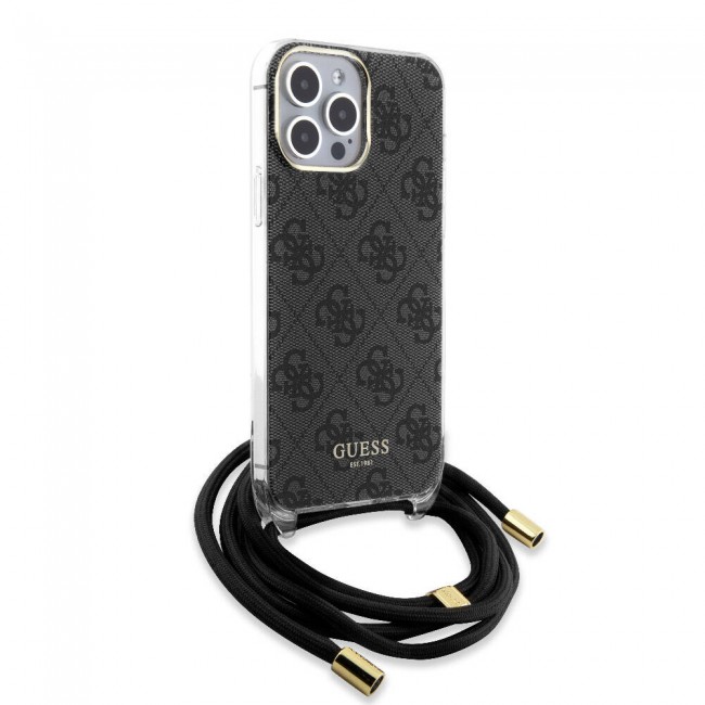 Apple iPhone 15 Pro Max Kılıf Guess Orjinal Lisanslı Çapraz Kordon 4G Desenli Kapak Apple iPhone 15 Pro Max Kılıf Guess Orjinal Lisanslı Çapraz Kordon 4G Desenli Kapak