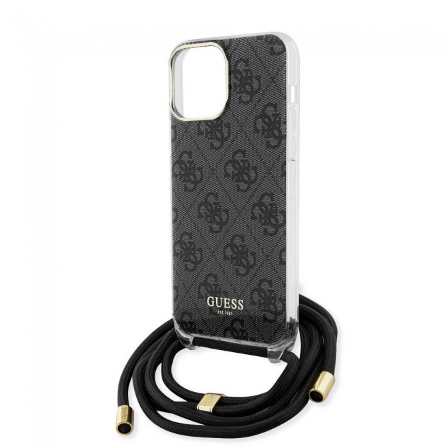 Apple iPhone 15 Pro Max Kılıf Guess Orjinal Lisanslı Çapraz Kordon 4G Desenli Kapak Apple iPhone 15 Pro Max Kılıf Guess Orjinal Lisanslı Çapraz Kordon 4G Desenli Kapak