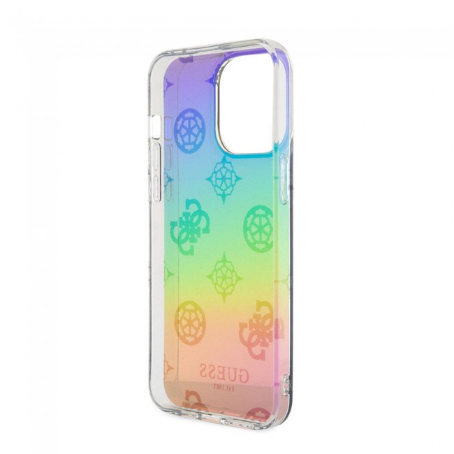 Apple iPhone 15 Pro Max Kılıf Guess Orjinal Lisanslı Desenli Yazı Logolu Askı İpli Holografik Glitter Peony Kapak Apple iPhone 15 Pro Max Kılıf Guess Orjinal Lisanslı Desenli Yazı Logolu Askı İpli Holografik Glitter Peony Kapak