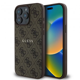 Apple iPhone 15 Pro Max Kılıf Guess Orjinal Lisanslı M-safe Şarj Özellikli 4G Desen Yazı Logolu Kapak Apple iPhone 15 Pro Max Kılıf Guess Orjinal Lisanslı M-safe Şarj Özellikli 4G Desen Yazı Logolu Kapak