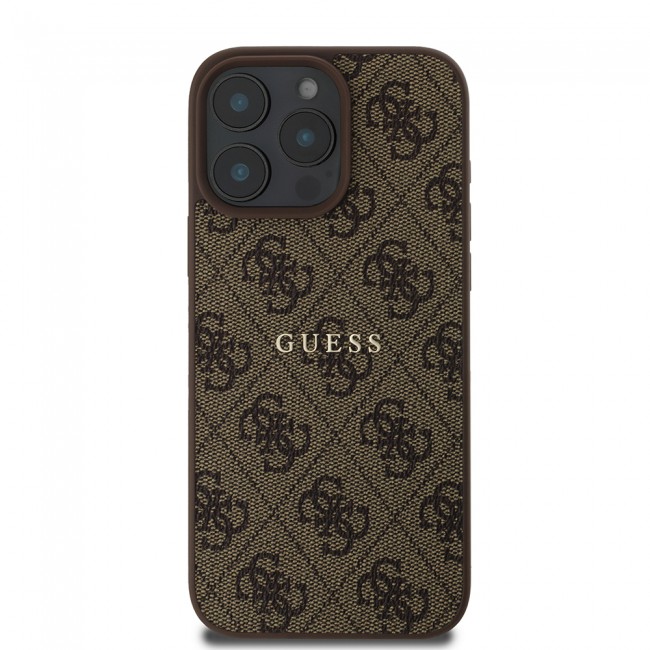 Apple iPhone 15 Pro Max Kılıf Guess Orjinal Lisanslı Magsafe Şarj Özellikli 4G Desen Yazı Logolu Kapak Apple iPhone 15 Pro Max Kılıf Guess Orjinal Lisanslı Magsafe Şarj Özellikli 4G Desen Yazı Logolu Kapak