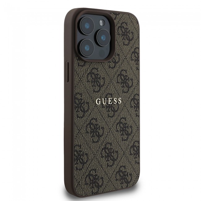 Apple iPhone 15 Pro Max Kılıf Guess Orjinal Lisanslı Magsafe Şarj Özellikli 4G Desen Yazı Logolu Kapak Apple iPhone 15 Pro Max Kılıf Guess Orjinal Lisanslı Magsafe Şarj Özellikli 4G Desen Yazı Logolu Kapak