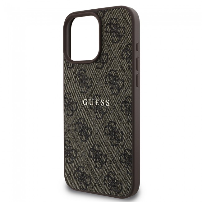 Apple iPhone 15 Pro Max Kılıf Guess Orjinal Lisanslı Magsafe Şarj Özellikli 4G Desen Yazı Logolu Kapak Apple iPhone 15 Pro Max Kılıf Guess Orjinal Lisanslı Magsafe Şarj Özellikli 4G Desen Yazı Logolu Kapak
