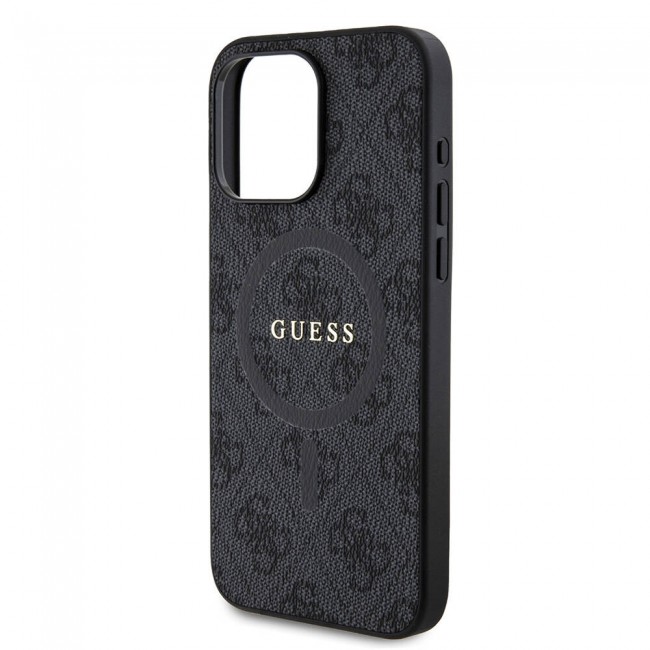 Apple iPhone 15 Pro Max Kılıf Guess Orjinal Lisanslı Magsafe Şarj Özellikli 4G Desenli Yazı Logolu Kapak