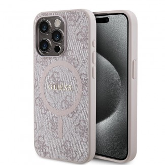Apple iPhone 15 Pro Max Kılıf Guess Orjinal Lisanslı Magsafe Şarj Özellikli 4G Desenli Yazı Logolu Kapak Apple iPhone 15 Pro Max Kılıf Guess Orjinal Lisanslı Magsafe Şarj Özellikli 4G Desenli Yazı Logolu Kapak
