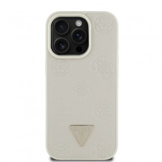 Apple iPhone 15 Pro Max Kılıf Guess Orjinal Lisanslı M-safe Şarj Özellikli Sıcak Baskılı Üçgen Logolu PU Deri Peony Kapak Apple iPhone 15 Pro Max Kılıf Guess Orjinal Lisanslı M-safe Şarj Özellikli Sıcak Baskılı Üçgen Logolu PU Deri Peony Kapak