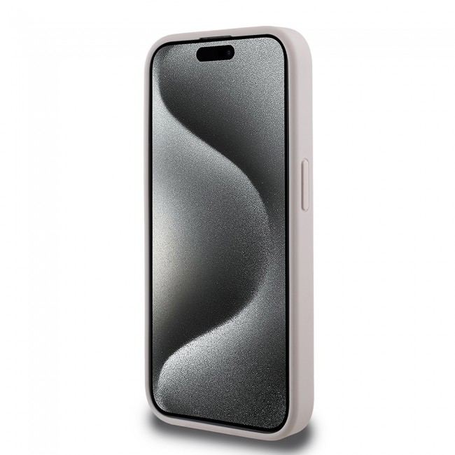 Apple iPhone 15 Pro Max Kılıf Guess Orjinal Lisanslı Magsafe Şarj Özellikli Small 4G Classic Kapak