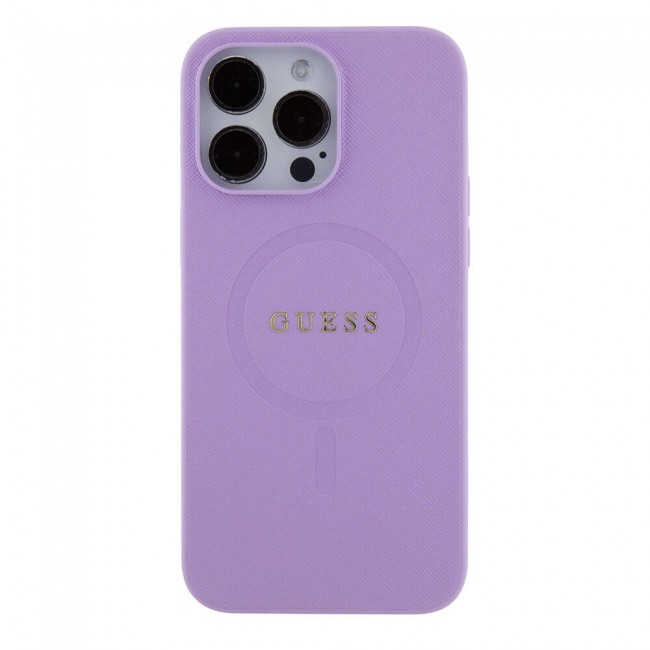 Apple iPhone 15 Pro Max Kılıf Guess Orjinal Lisanslı Magsafe Şarj Özellikli Yazı Logolu Saffiano Kapak Apple iPhone 15 Pro Max Kılıf Guess Orjinal Lisanslı Magsafe Şarj Özellikli Yazı Logolu Saffiano Kapak
