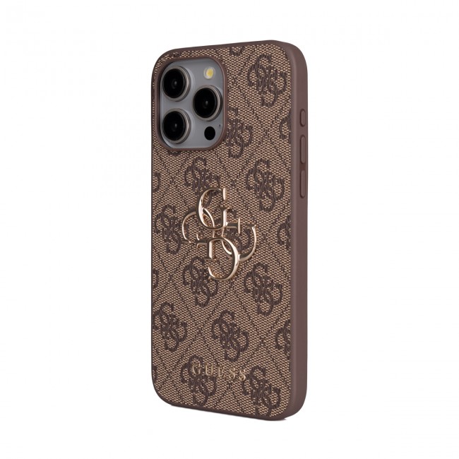 Apple iPhone 15 Pro Max Kılıf Guess Orjinal Lisanslı PU Deri 4G Büyük Metal Logolu Çapraz Vücut Askılı Kapak Apple iPhone 15 Pro Max Kılıf Guess Orjinal Lisanslı PU Deri 4G Büyük Metal Logolu Çapraz Vücut Askılı Kapak
