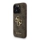 Apple iPhone 15 Pro Max Kılıf Guess Orjinal Lisanslı PU Deri Bilek Askı İpli Metal Büyük 4G ve Yazı Logolu Kapak