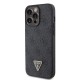 Apple iPhone 15 Pro Max Kılıf Guess Orjinal Lisanslı PU Deri Taşlı Üçgen Logo 4G Desenli Strass Kapak Apple iPhone 15 Pro Max Kılıf Guess Orjinal Lisanslı PU Deri Taşlı Üçgen Logo 4G Desenli Strass Kapak