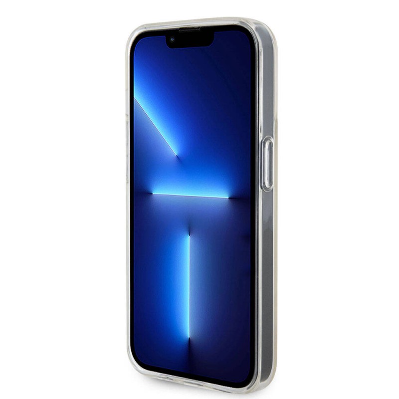 Bal-z Apple iPhone 15 Pro Max Kılıf Guess Orjinal Lisanslı Yazı Logolu Mirror Disco Kapak
